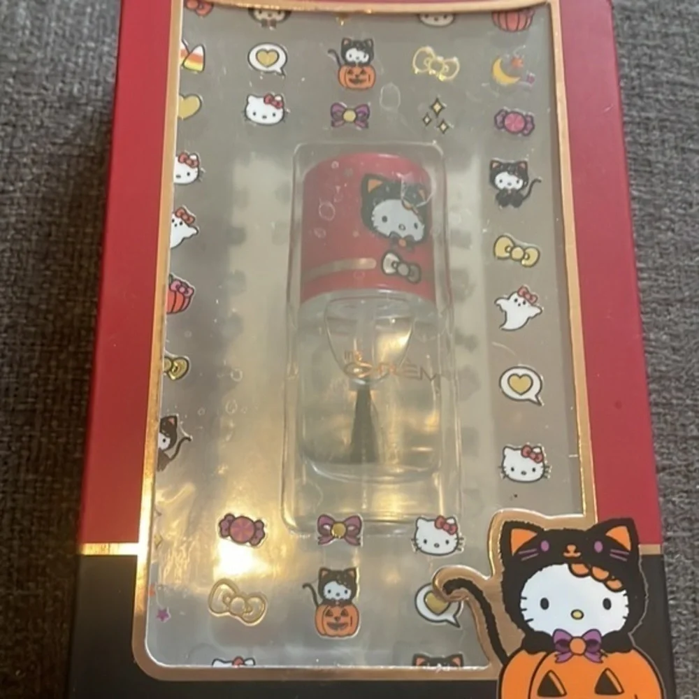 The Creme Shop Hello Kitty Halloween Nail Decal Clear Polish Sanrio Limited Set